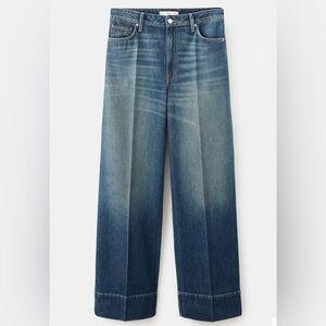 NWT Mango Straight Leg Jeans With Seam Stitching